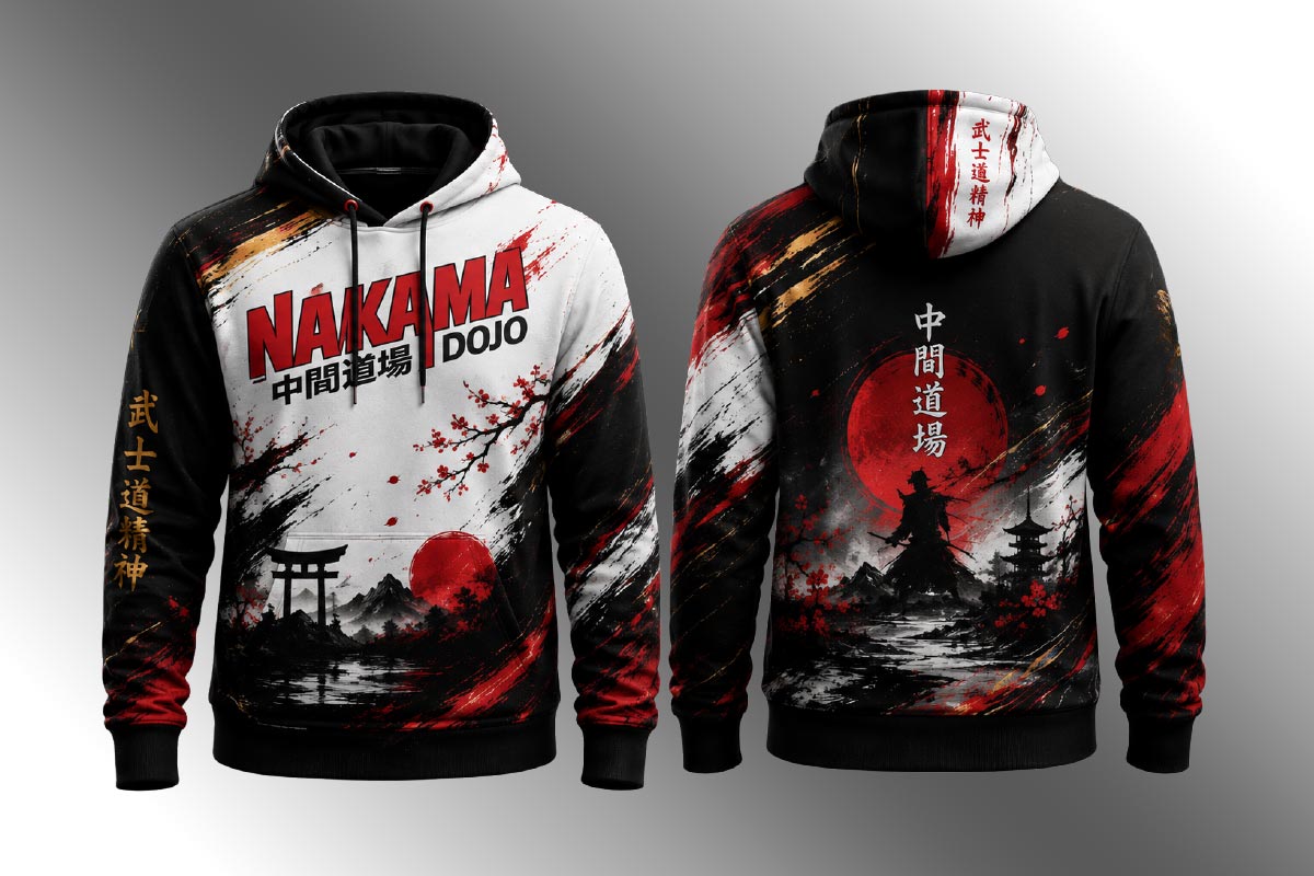 Hoodie Sublimation rouge