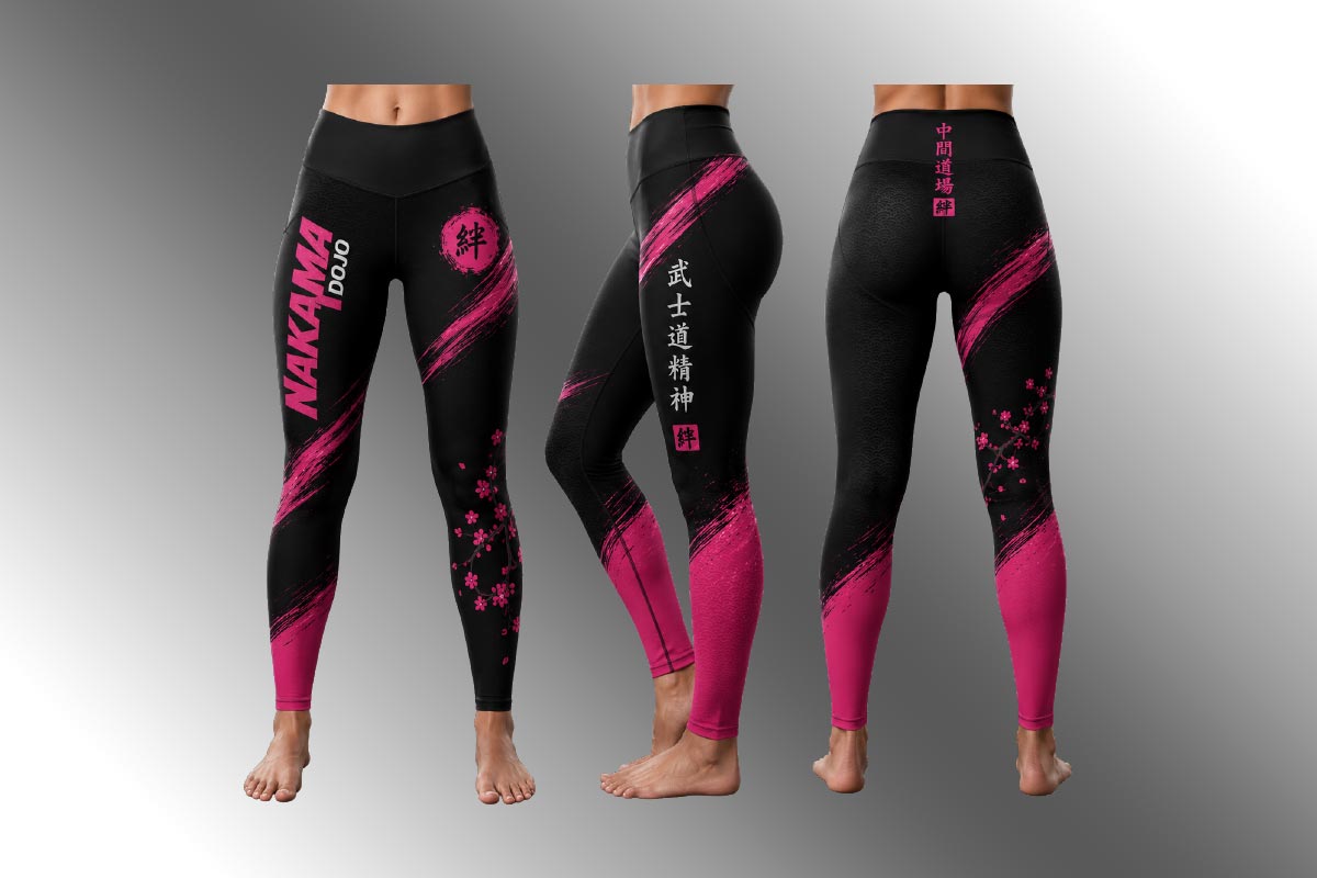 Leggings Sublimation pour femme rose